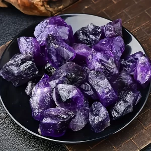 500g natural amethyst flower stone, single crystal purple aromatherapy machine, DIY jewelry making accessories, amethyst jewelry. - 图片 2