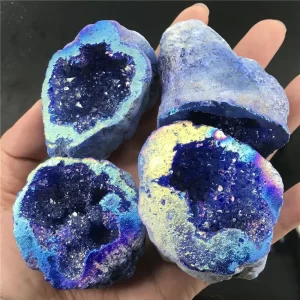 Amazing titanium agate mantle cluster-rainbow halo Shi Ying crystal, suitable for home decoration, perfect choice for Christmas, Valentine's Day and Thanksgiving. - 图片 4