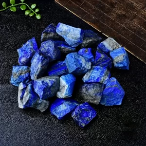 200g/500g raw lapis lazuli-natural rough blue crystal gemstone, used for rolling, polishing, winding, home decoration, fish tank decoration, holiday gifts, DIY crafts and jewelry patterns, polished gemstone | vibrant focus | natural lapis lazuli.