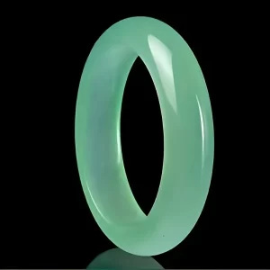 High quality imperial green antique style hollow twisted rope bracelet with floral patterns, designed specifically for women. - 图片 3