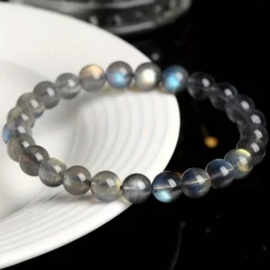 Romantic gift lovers' bracelets blue moonlight crystal bracelets naturally stretched stone moonlight bracelets belong to romantic gifts. - 图片 3