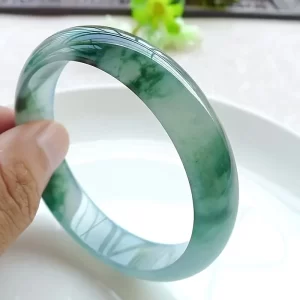 Natural Stone Bracelet with Icy Texture, Featuring Elegant Floating Patterns - 图片 3