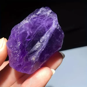 500g natural amethyst flower stone, single crystal purple aromatherapy machine, DIY jewelry making accessories, amethyst jewelry. - 图片 5