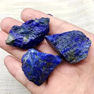 200g/500g raw lapis lazuli-natural rough blue crystal gemstone, used for rolling, polishing, winding, home decoration, fish tank decoration, holiday gifts, DIY crafts and jewelry patterns, polished gemstone | vibrant focus | natural lapis lazuli. - 图片 2