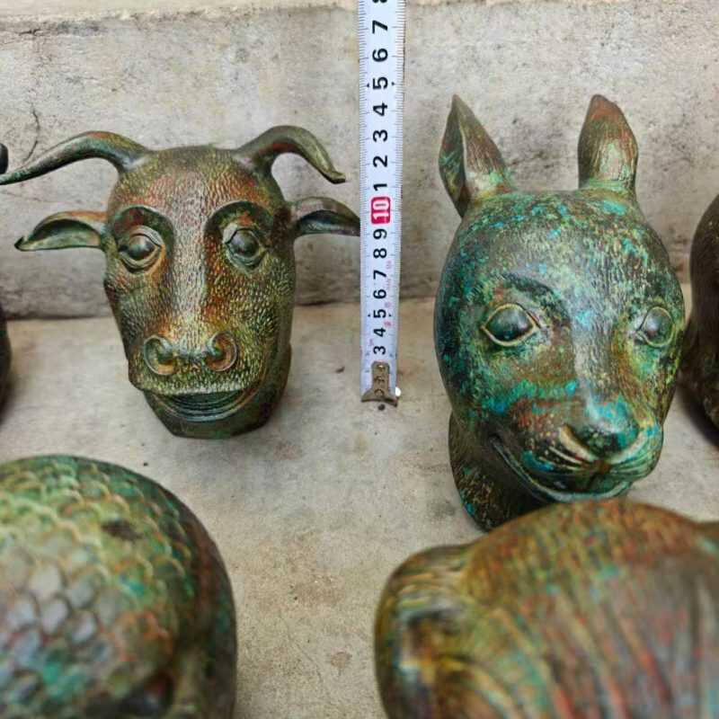 12 animal heads from Yuanmingyuan