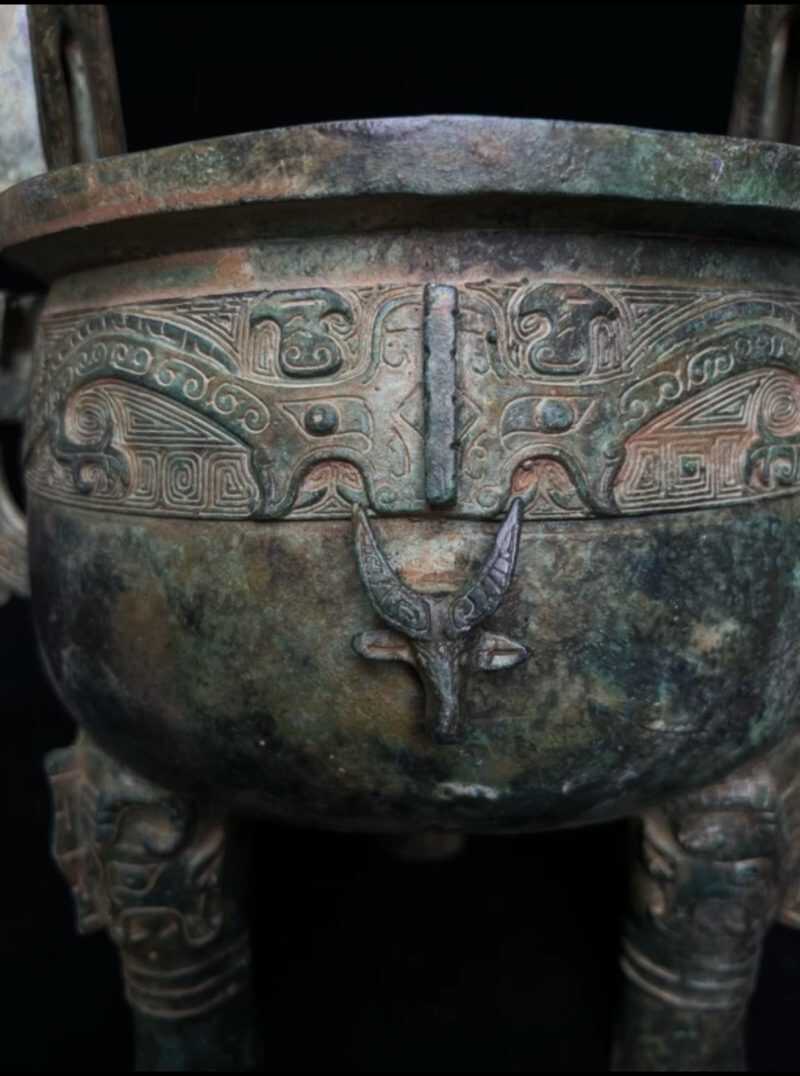 Antique bronze tripod - 图片 5