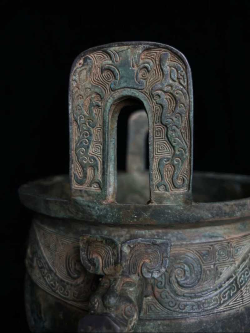 Antique bronze tripod - 图片 4