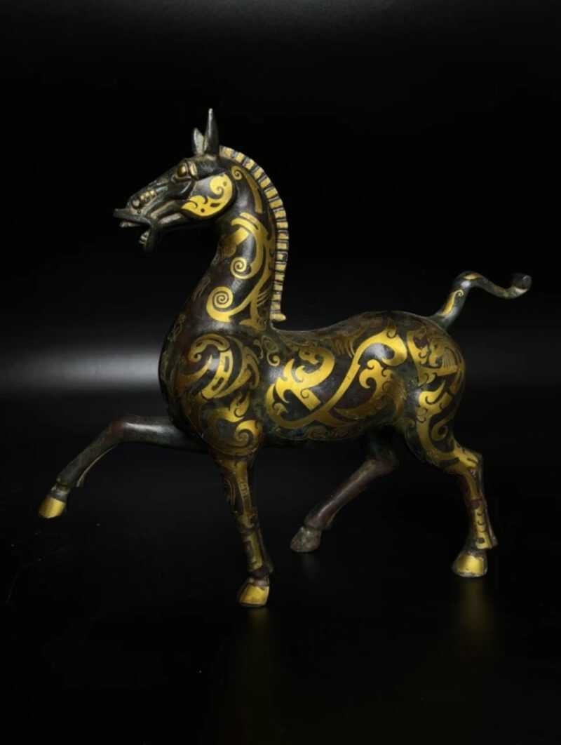 Bronze gilded bronze horse - 图片 2