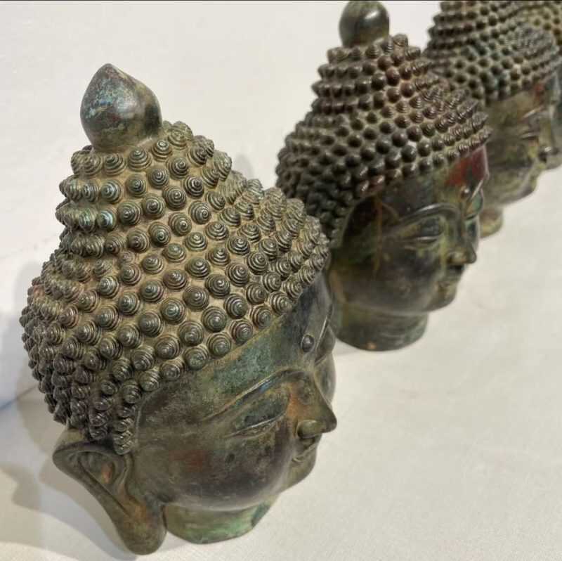 Bronze Buddha Head - 图片 3