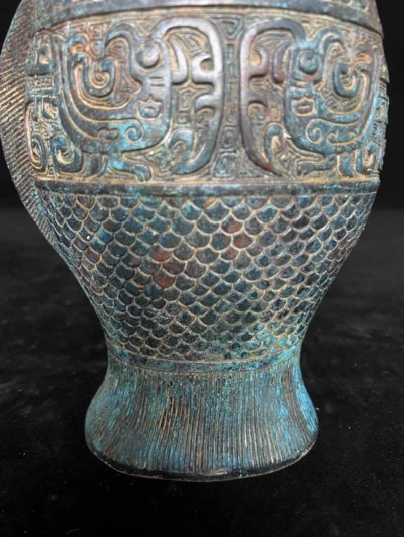 Bronze fish shaped bronze statue - 图片 3
